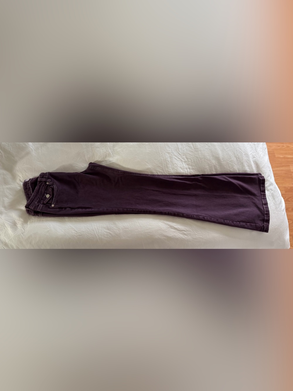 Garage Low Rise Flare Purple Jean - Picture 6 of 6
